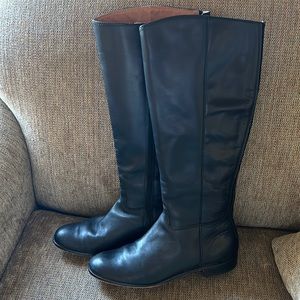 Corso Como Black Leather Riding Boots sz 9.5